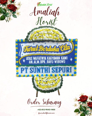 Papan Bunga Duka di Galing