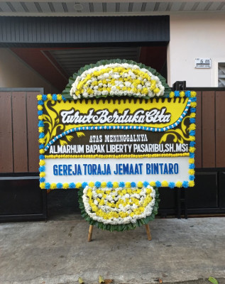 Papan Bunga Duka di Galing